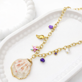 ANTI TARNISH NECKLACE WITH CHARMS