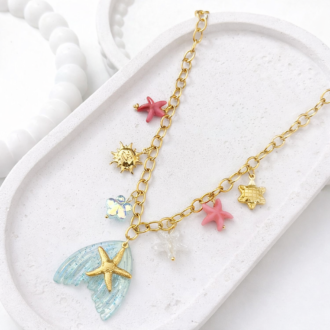 ANTI TARNISH NECKLACE WITH CHARMS