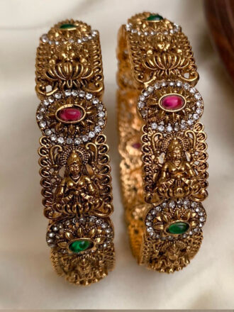 Antique With Stone Lakshmi Bangle